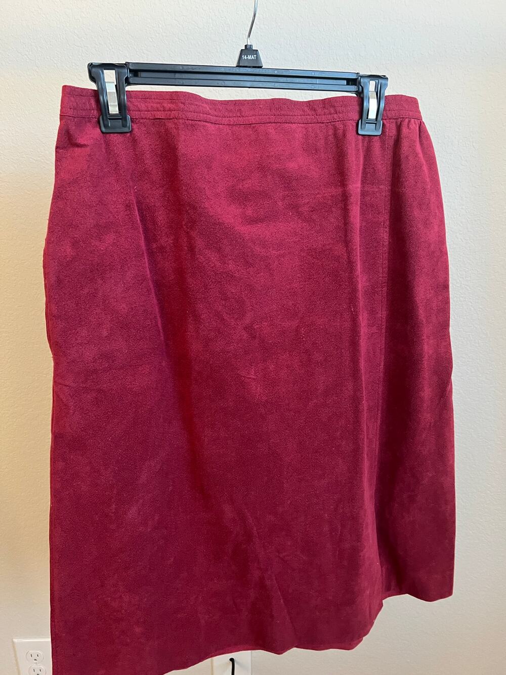 Vintage Maroon Burgundy Abe Schrader ILGWU skirt